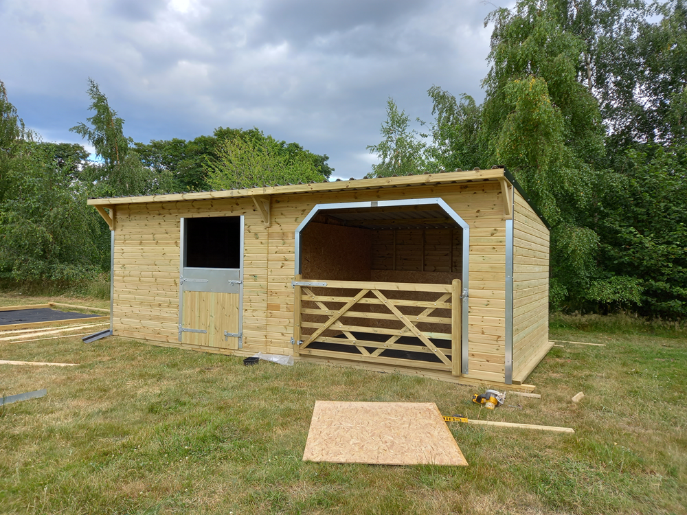 newly built stables