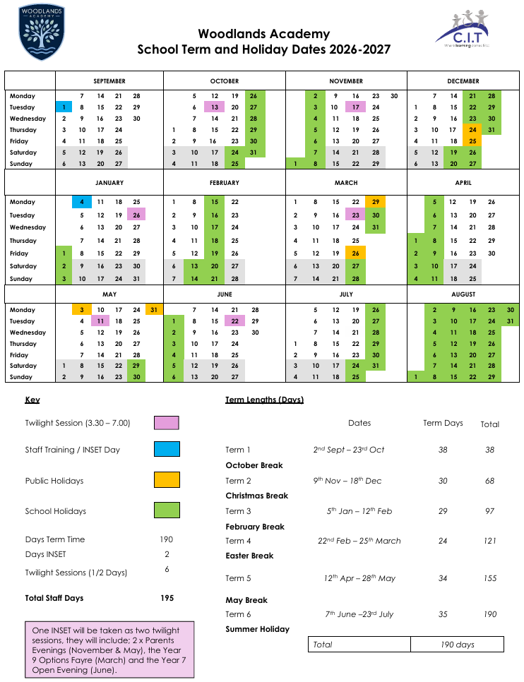 Term Dates